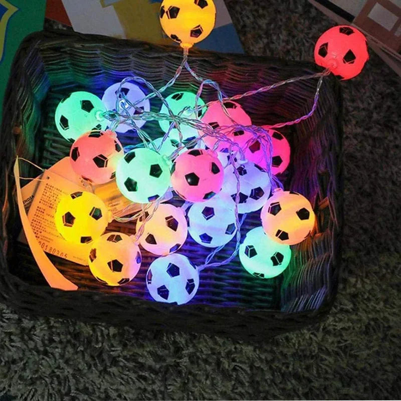 Guirlande lumineuse ballon de foot Multicolore