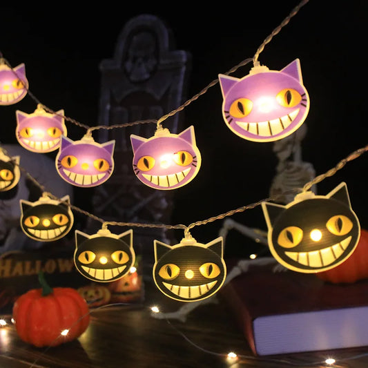 Guirlande lumineuse chat