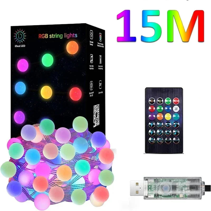 Guirlande lumineuse rgb 15 M