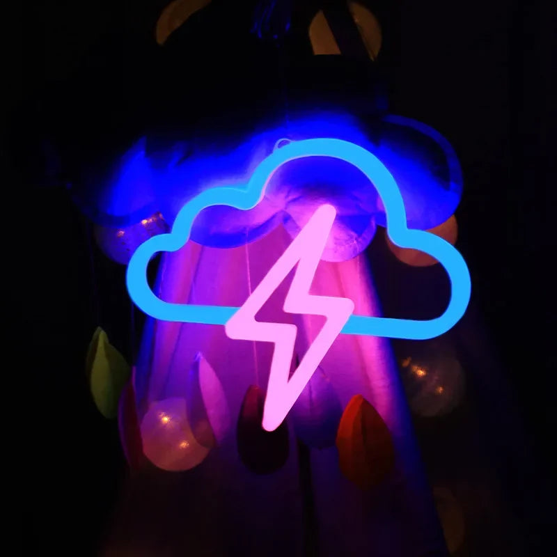 Neon chambre Orage