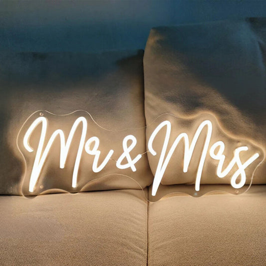 Neon mariage mr&mrs