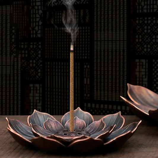 Porte encens fleur de lotus