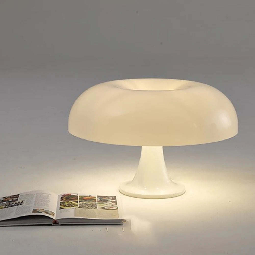 Lampe blanche champignon