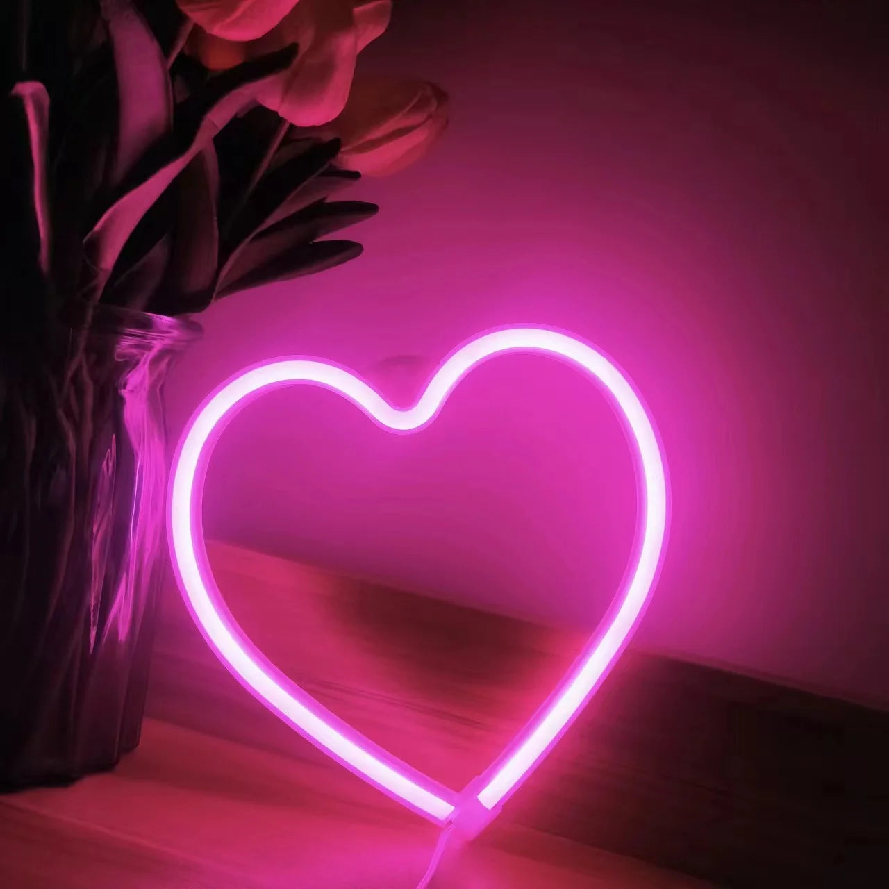 neon led - coeur